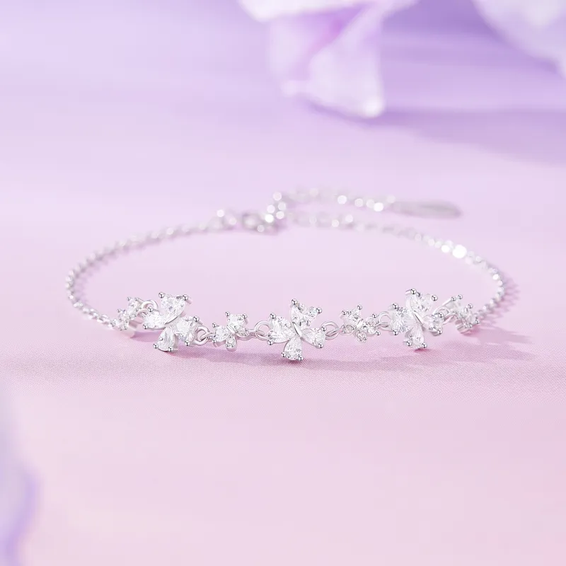 Lao Feng Xiang S925 Silver Bracelets Women's-1