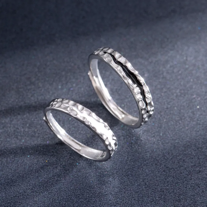 Lao Feng Xiang S925 Silver Rings Unisex-11
