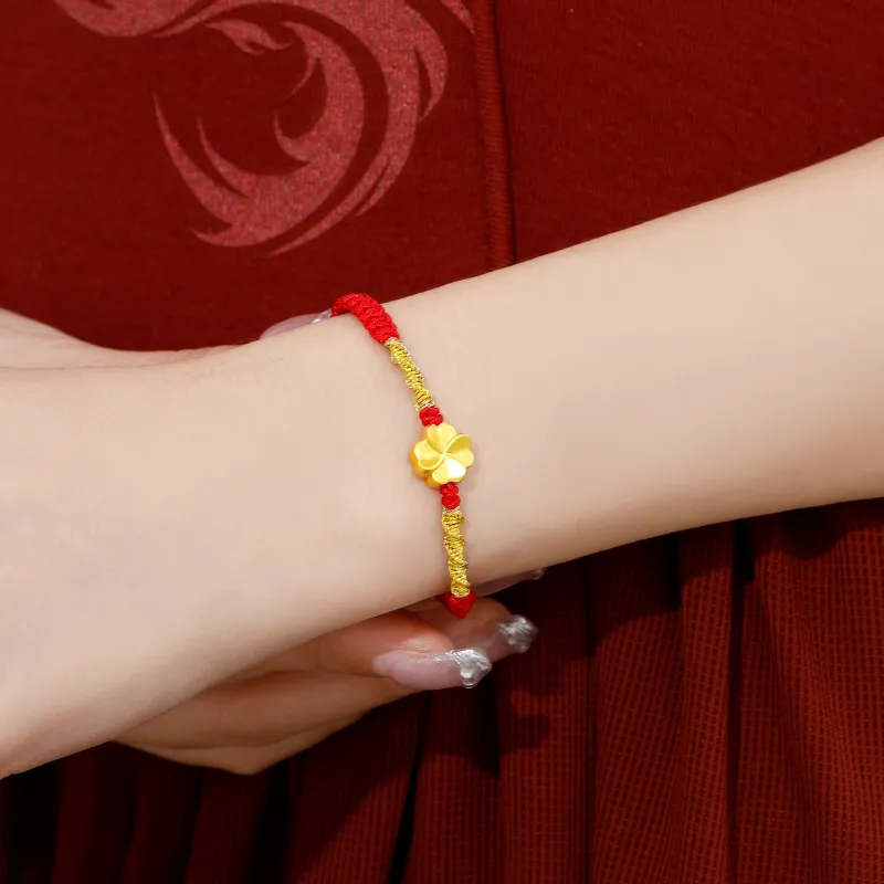 Lao Feng Xiang S990 Silver Bracelets Women's-3