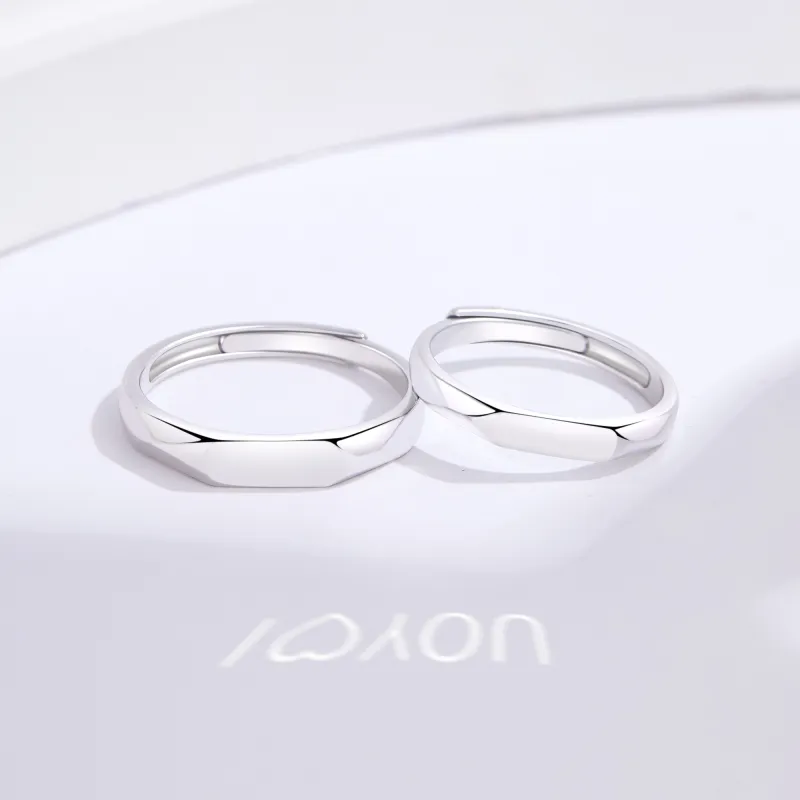 Lao Feng Xiang S925 Silver Rings Unisex-4