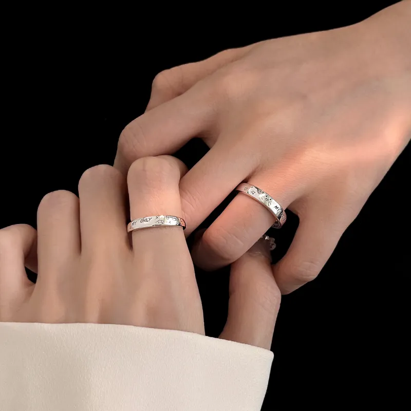 Lao Feng Xiang 999 Fine Silver Rings Unisex-5