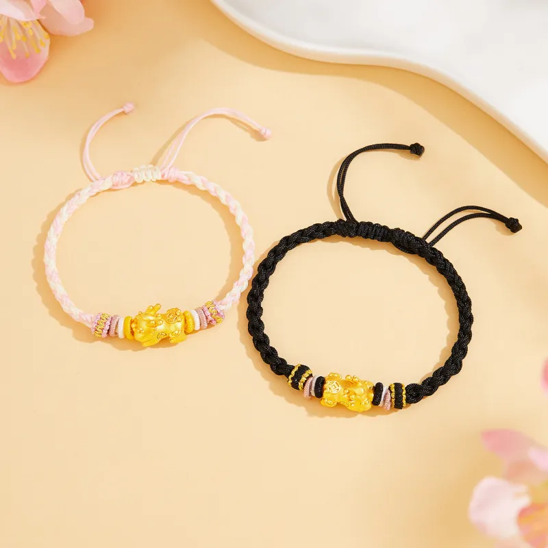 Lao Feng Xiang S990 Silver Bracelets Unisex-12