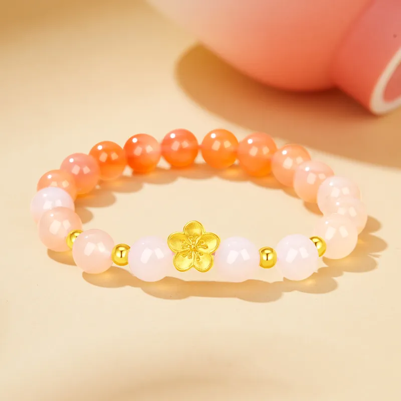 Lao Feng Xiang Agate Bracelets Women's-5