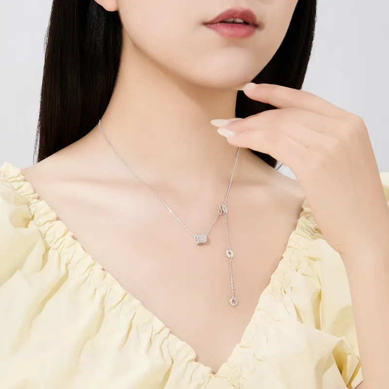 Lao Feng Xiang S999 Fine Silver Necklaces Women's-3