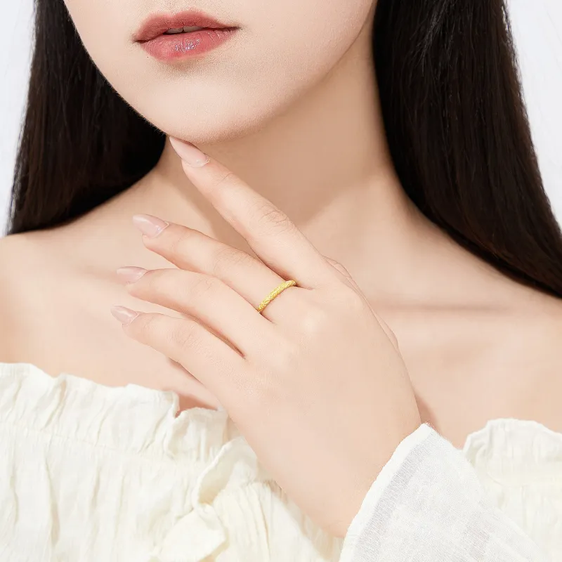 Lao Feng Xiang S925 Silver Rings Unisex-0