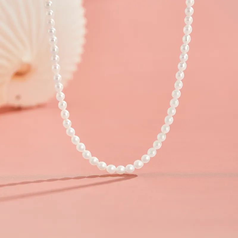 Lao Feng Xiang Pearl Necklaces Women's-5