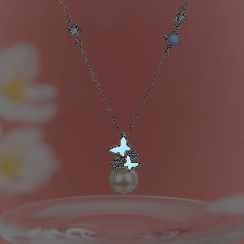 Lao Feng Xiang Pearl Necklaces Women's-3