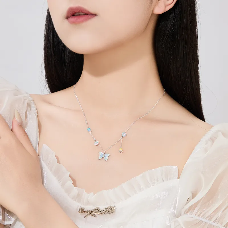 Lao Feng Xiang S925 Silver Necklaces Women's-2