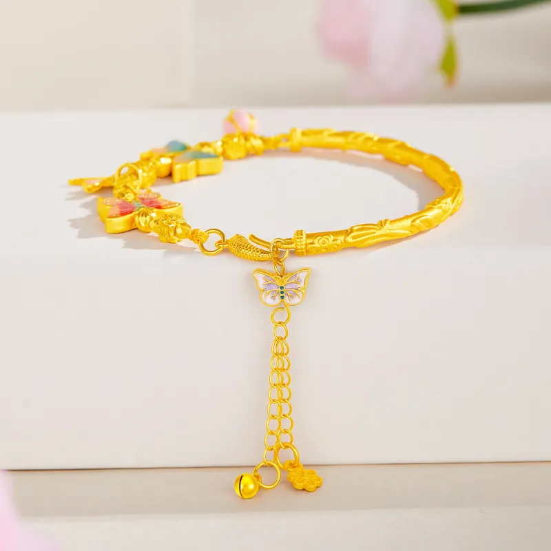 Lao Feng Xiang S925 Silver Bracelets Women's-1