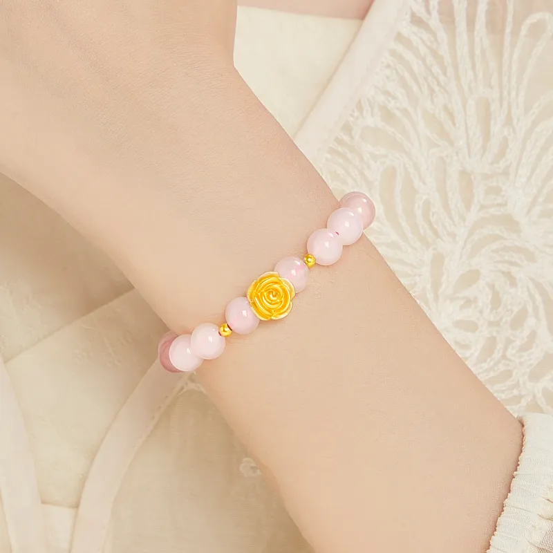 Lao Feng Xiang Natural Agate Bracelets Women's-4