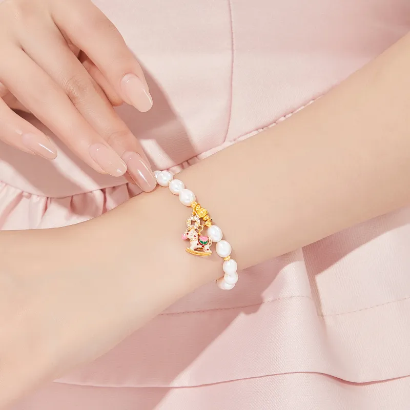 Lao Feng Xiang S925 Silver Bracelets Women's-5