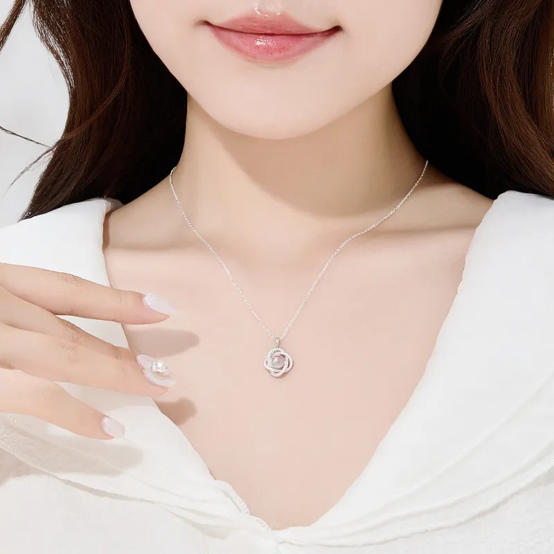 Lao Feng Xiang Natural Chalcedony Necklaces Women's-2