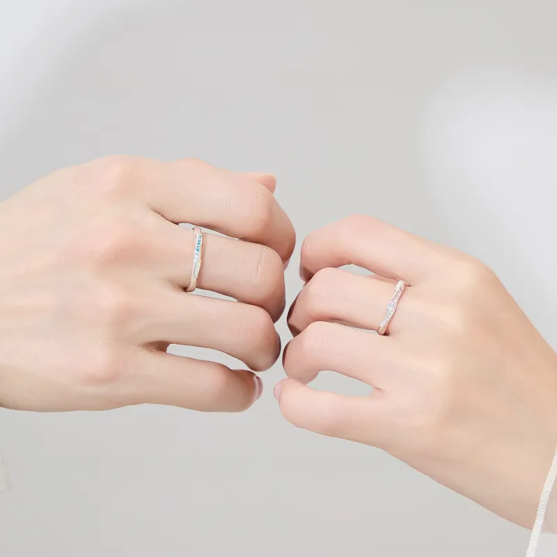 Lao Feng Xiang S925 Silver Rings Unisex-4