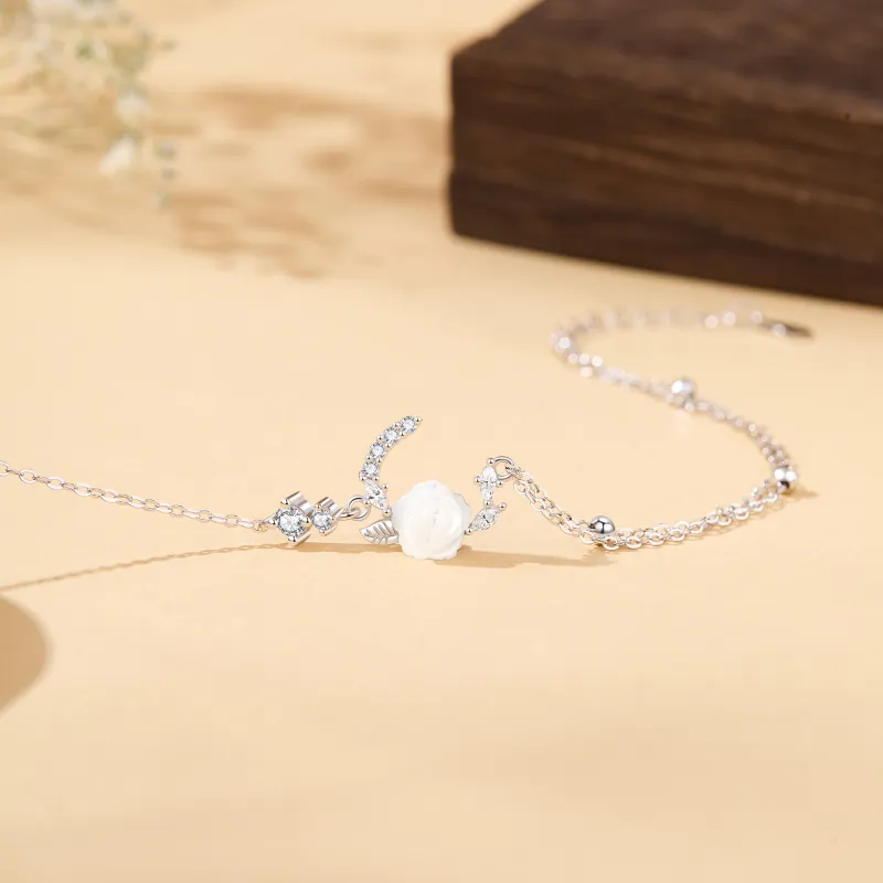 Lao Feng Xiang S925 Silver Bracelets Women's-3