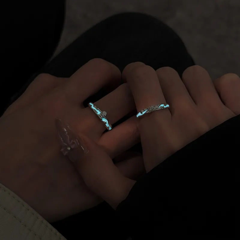 Lao Feng Xiang S925 Silver Rings Unisex-4