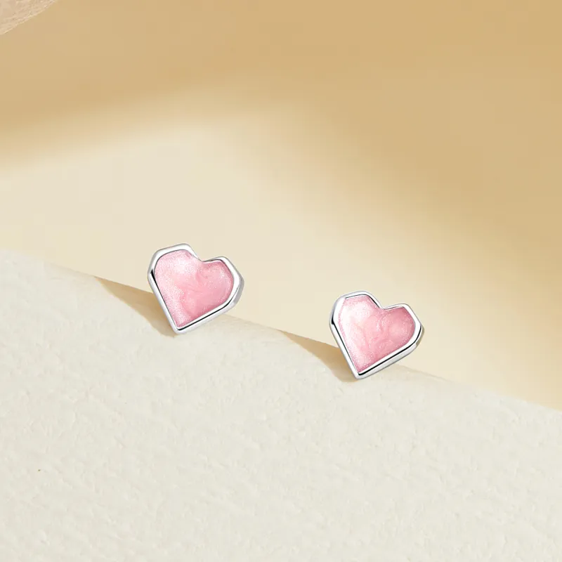 Lao Feng Xiang S925 Silver Pair Of Stud Earrings Women's-3