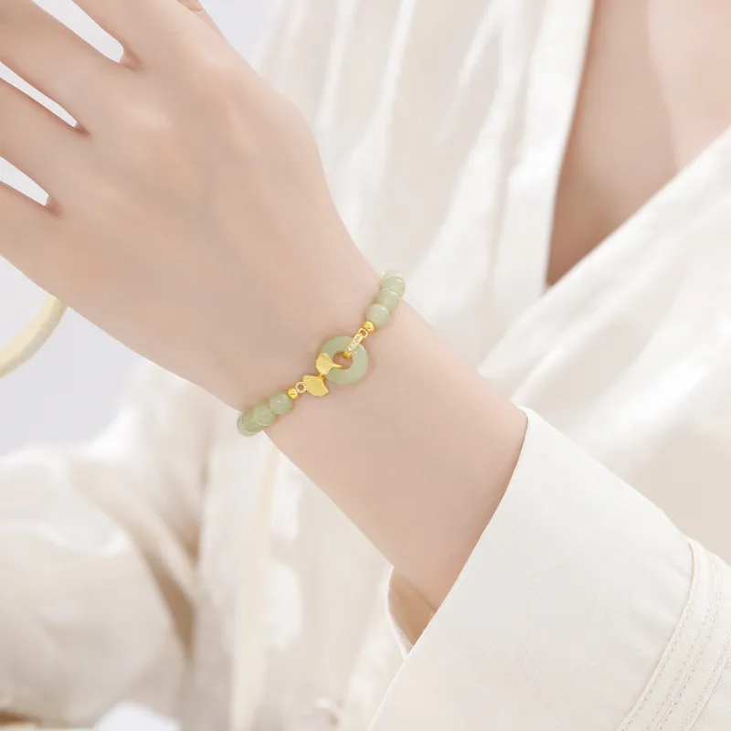 Lao Feng Xiang Natural Chalcedony Bracelets Women's-5