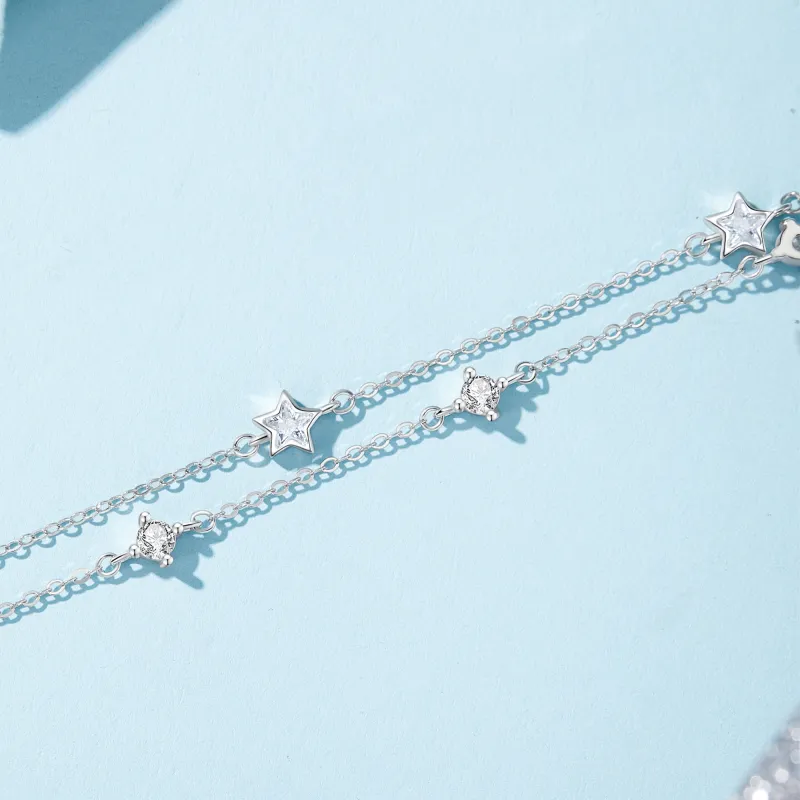 Lao Feng Xiang S925 Silver Bracelets Women's-5