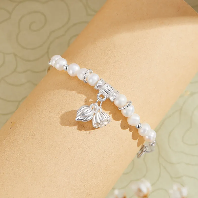 Lao Feng Xiang Pearl Bangles Women's-2