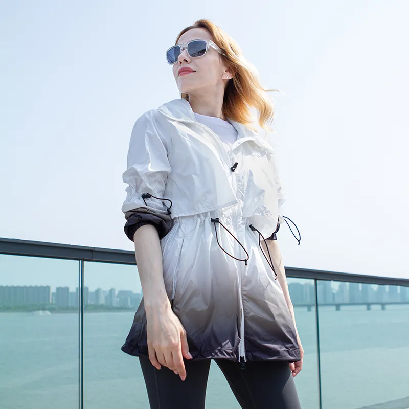 Tittallon Sun Protection Clothing Women's White Gradient-3