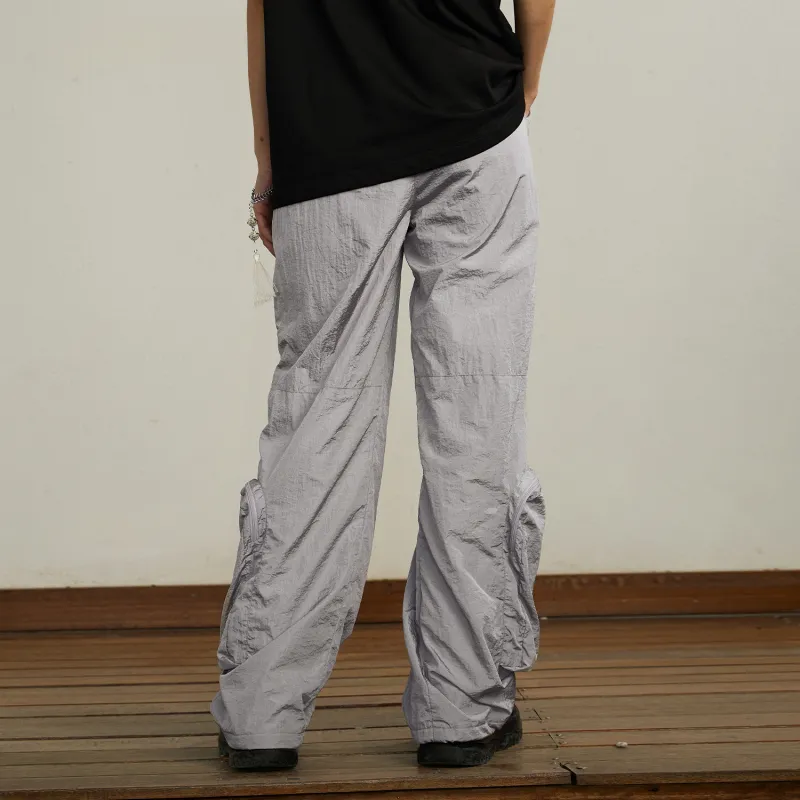 Carpe Diem Casual Pants Unisex Silver Gray-4
