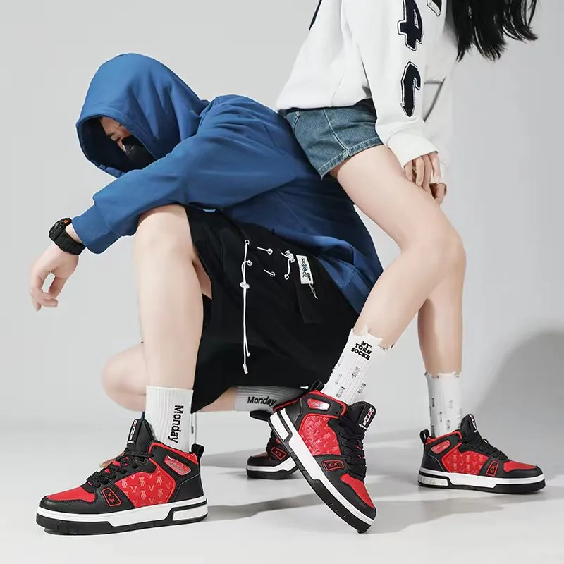 Violentbear Coverage Thermal Slip Resistant Waterproof Abrasion Resistant High Top Skateboard Shoes Unisex-12