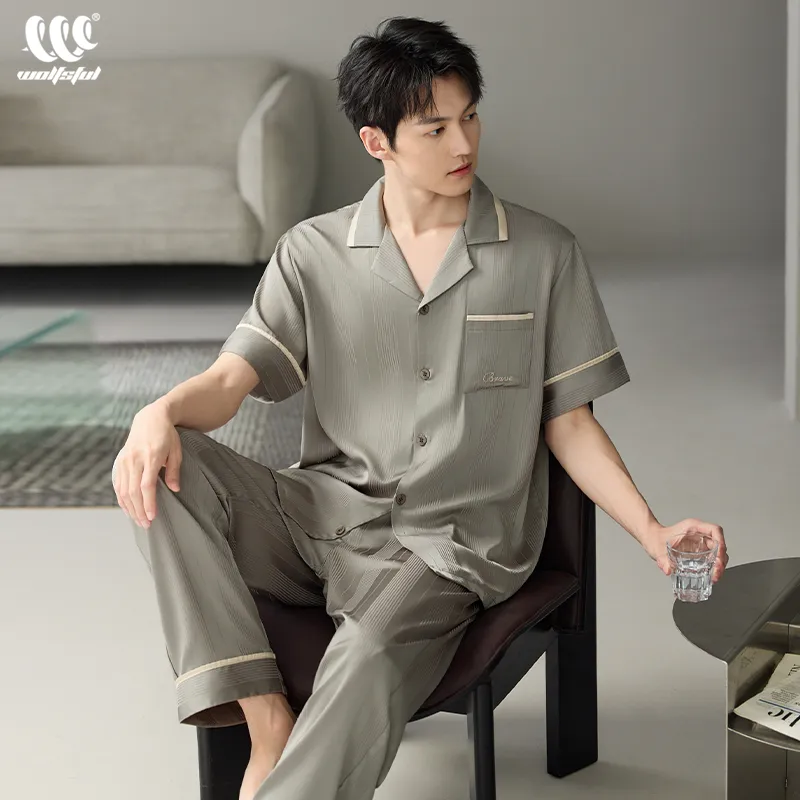 WOLFSFUL Men Pajama Sets-4