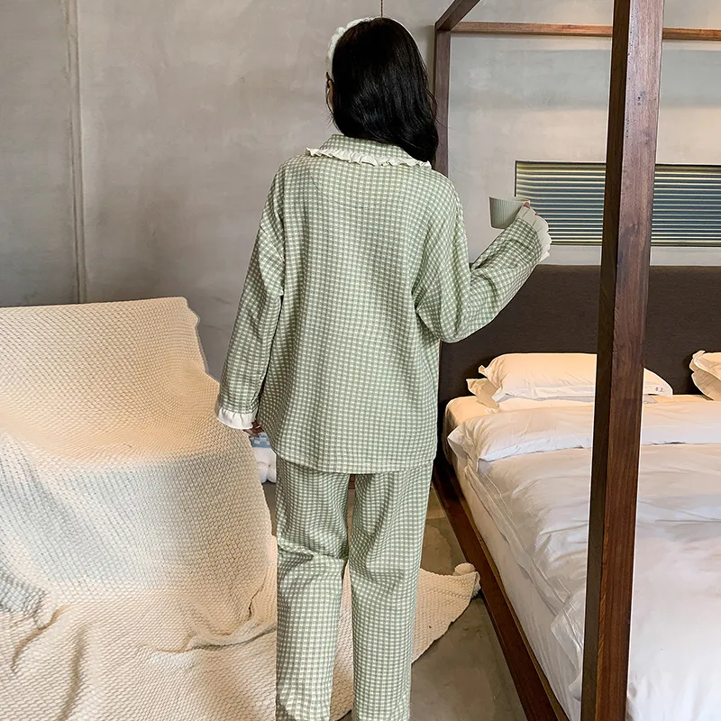 WOLFSFUL Pajama Set Women's Sprout Green-1