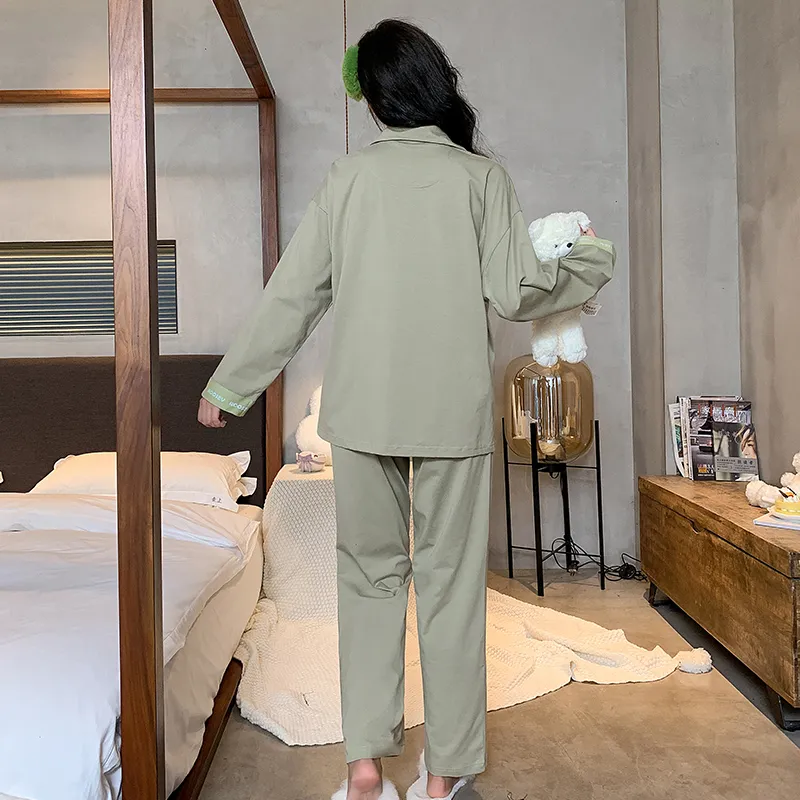 WOLFSFUL Pajama Set Women's Seaweed Green-1