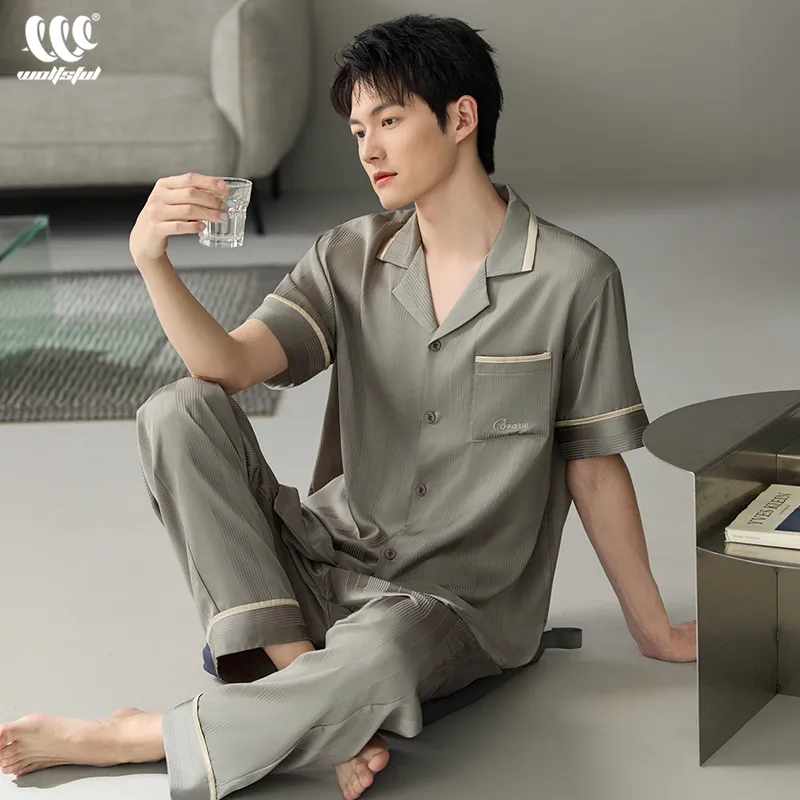 WOLFSFUL Men Pajama Sets-3
