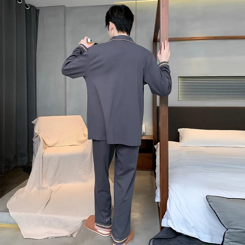 WOLFSFUL Pajama Set Men's Dark Gray-1