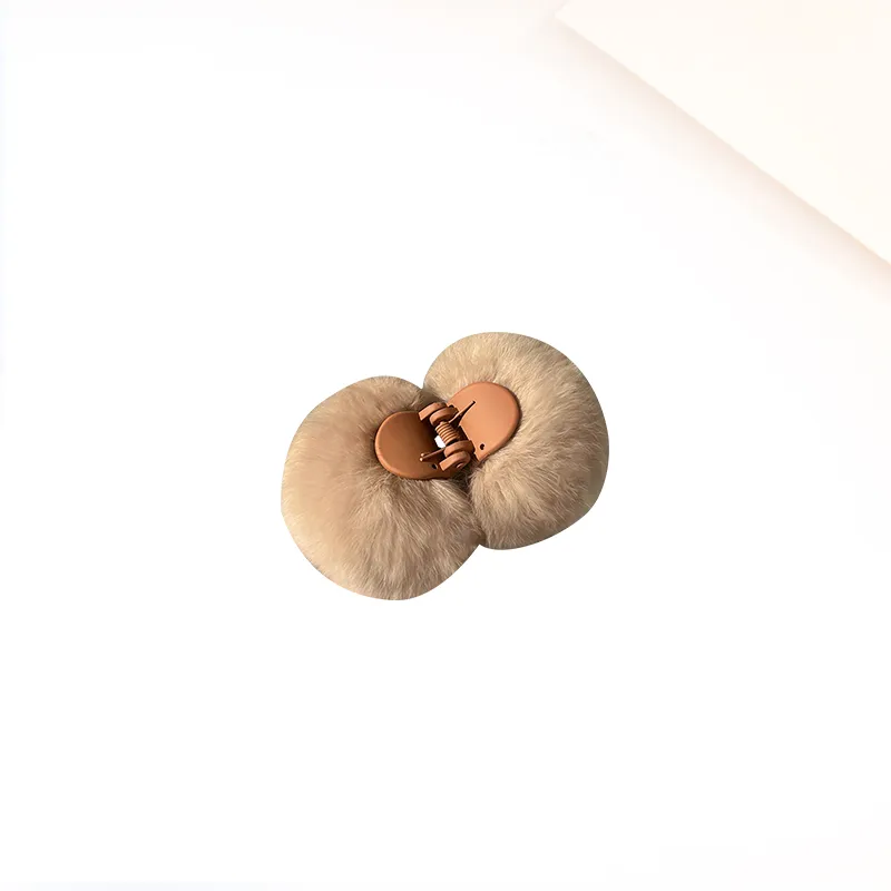 MIDNIGHT MOMENT Plush Hair Clips Women's-2