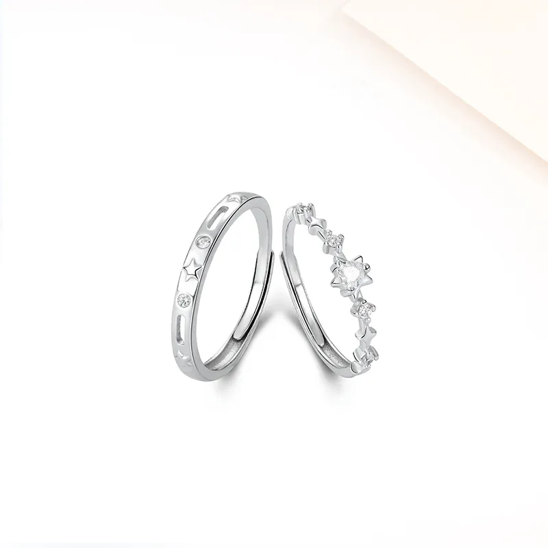 MIDNIGHT MOMENT S999 Silver Rings Unisex-4