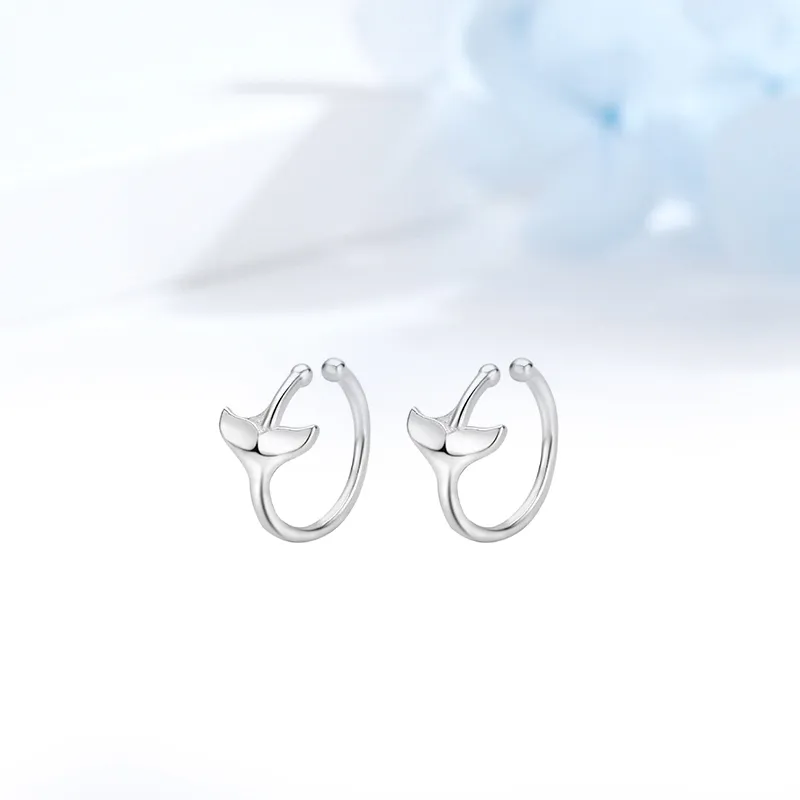 MIDNIGHT MOMENT S999 Silver Clip On Earrings Women's-2