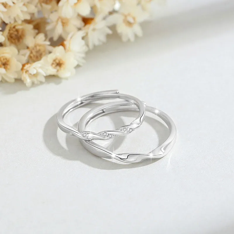 MIDNIGHT MOMENT Alloy/Sterling Silver Rings Unisex-4