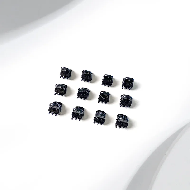 MIDNIGHT MOMENT Plastic Hair Clips Women's Black-11