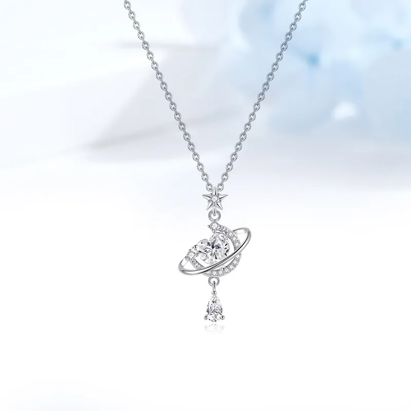 MIDNIGHT MOMENT 925 Sterling Silver Necklaces Women's-3
