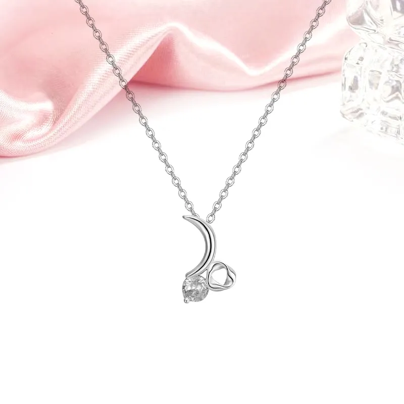 MIDNIGHT MOMENT S999 Silver Necklaces Women's-3