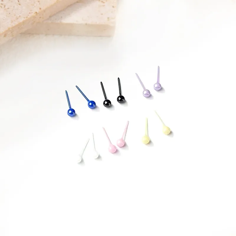 MIDNIGHT MOMENT Alloy Stud Earrings Unisex-7