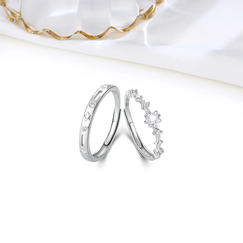 MIDNIGHT MOMENT S999 Silver Rings Unisex-5