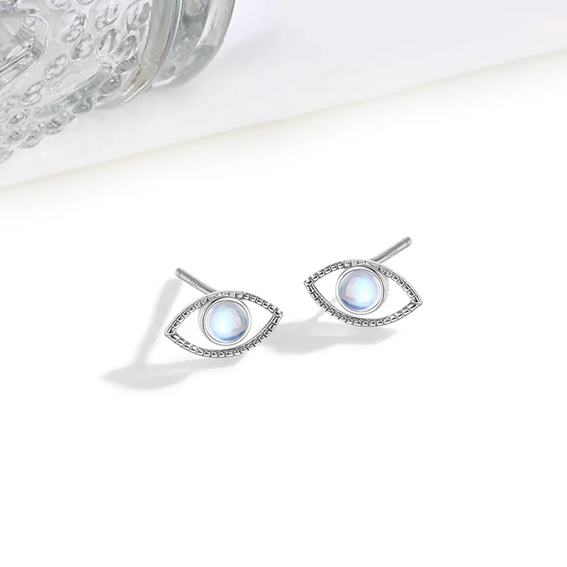 MIDNIGHT MOMENT 925 Sterling Silver Stud Earrings Women's-4