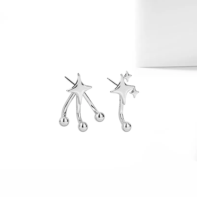 MIDNIGHT MOMENT Alloy Stud Earrings Unisex-3