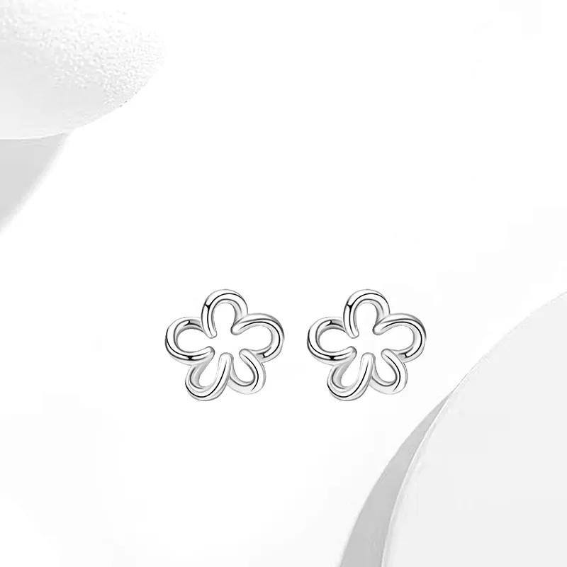 MIDNIGHT MOMENT S999 Silver Stud Earrings Women's-4