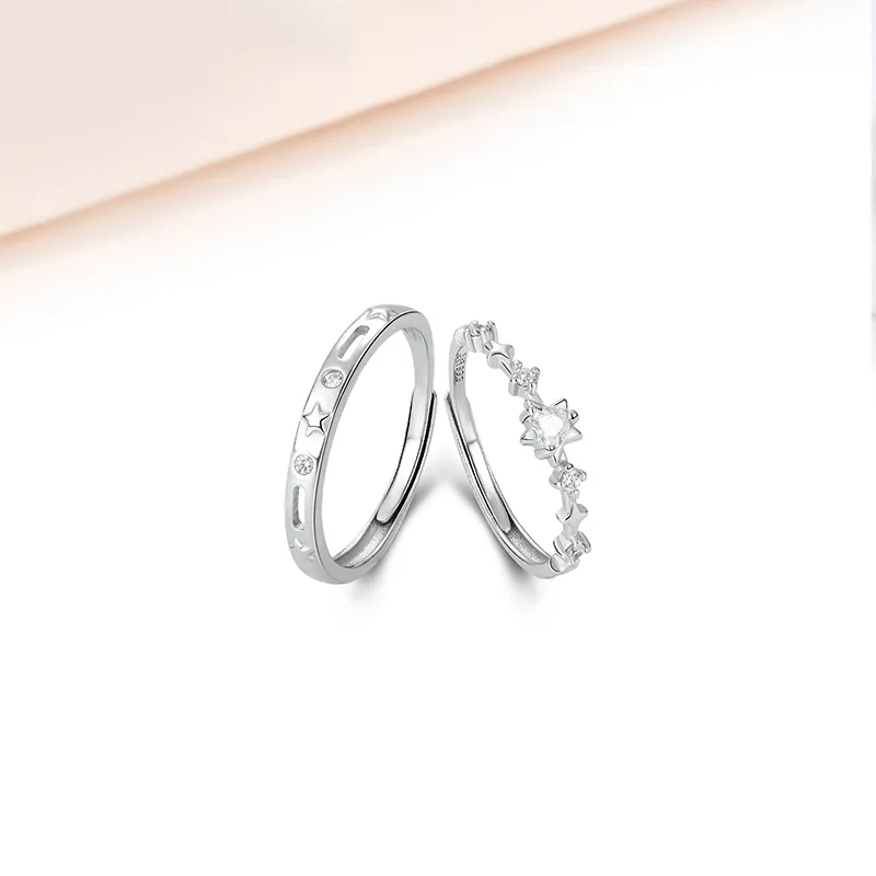 MIDNIGHT MOMENT S999 Silver Rings Unisex-4