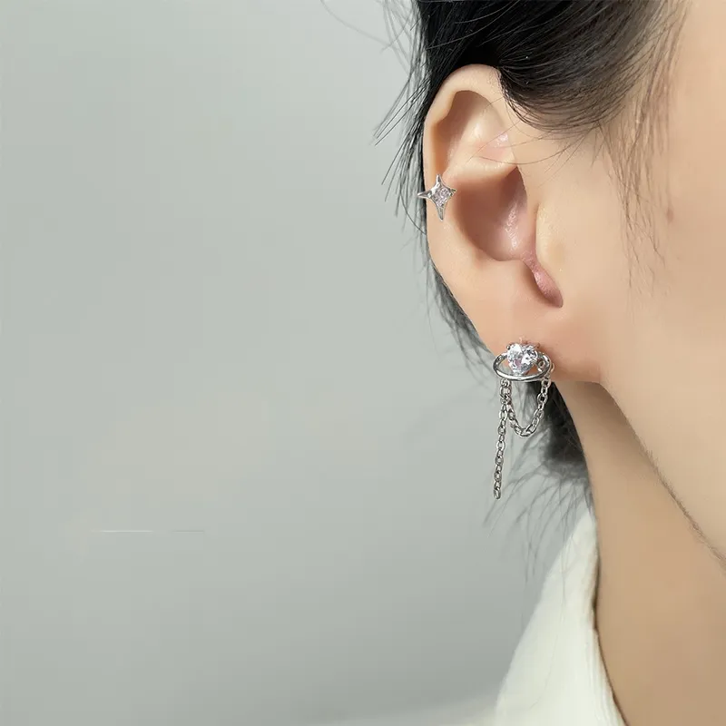 MIDNIGHT MOMENT Alloy Earrings Unisex-1