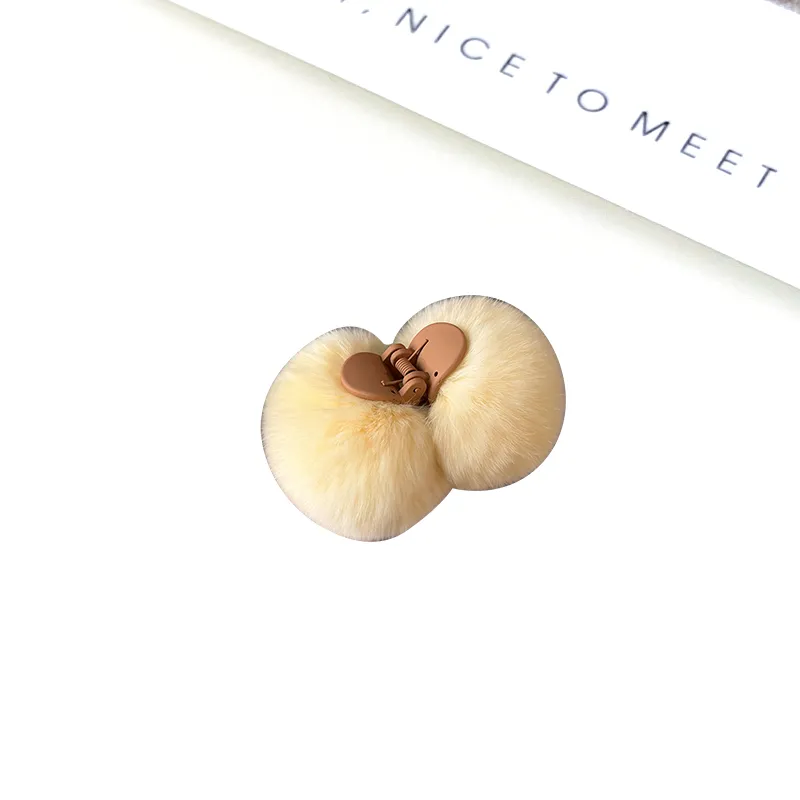 MIDNIGHT MOMENT Plush Hair Clips Women's-4
