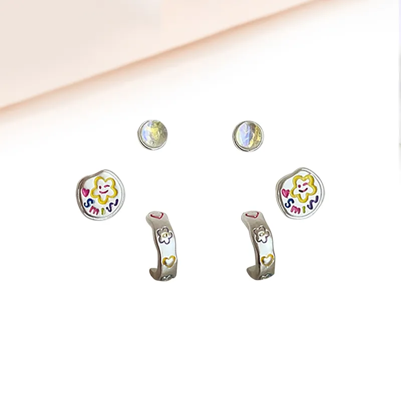 MIDNIGHT MOMENT Alloy Stud Earrings Women's-5