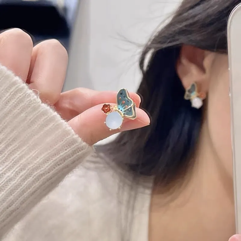 MIDNIGHT MOMENT Alloy Stud Earrings Women's-1
