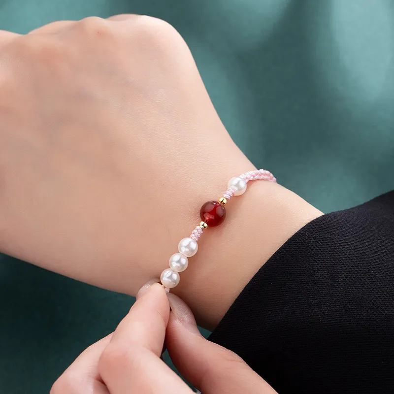 MIDNIGHT MOMENT Agate Jade Bracelet/Anklet Unisex-2