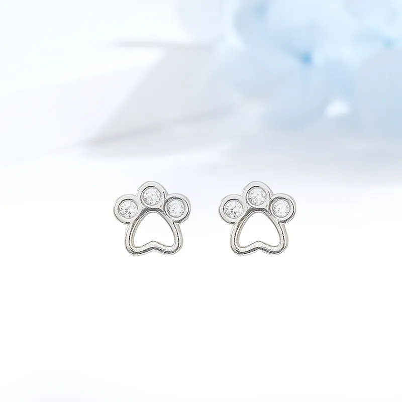 MIDNIGHT MOMENT S999 Silver Stud Earrings Women's-3